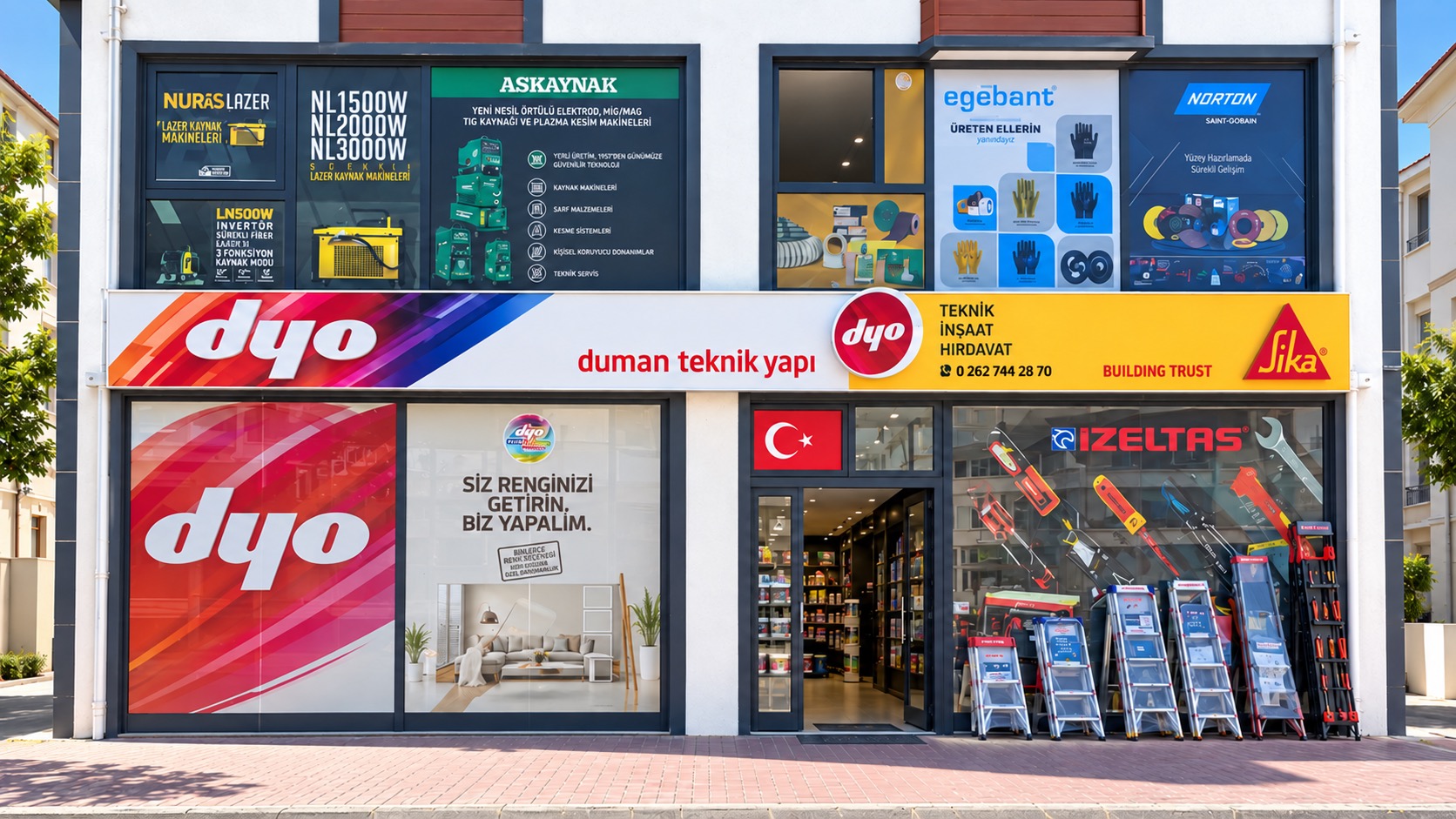 Duman Yapı & Hırdavat Gebze mağaza cephesi
